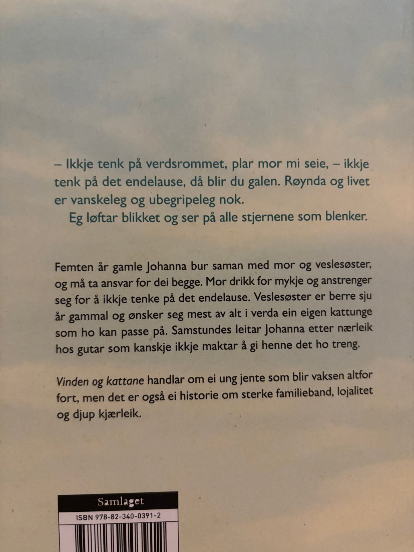 Kleiva, Rønnaug: Vinden og kattane