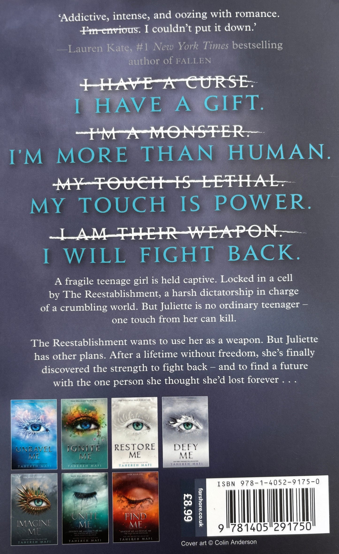 Mafi, Tahereh: Shatter me