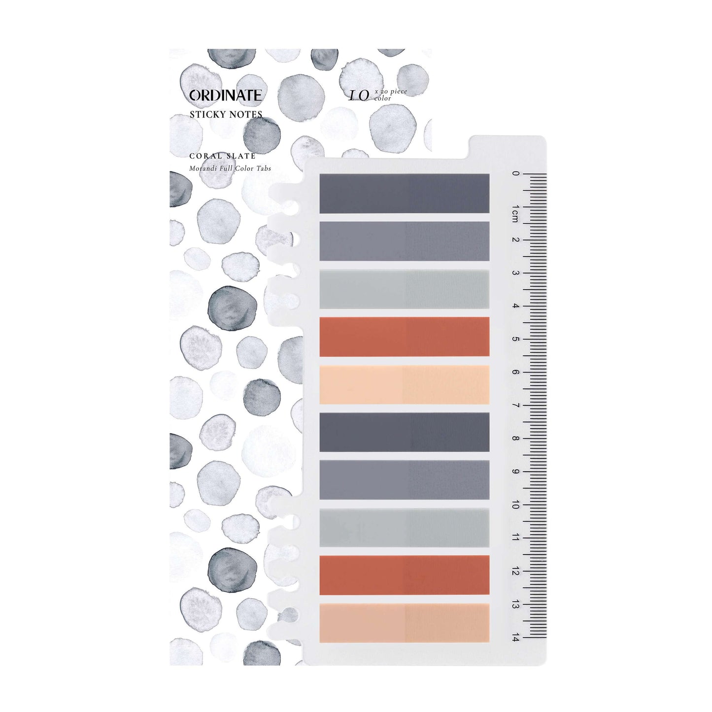 Coral Slate | adhesive strips | sticky notes | stationery