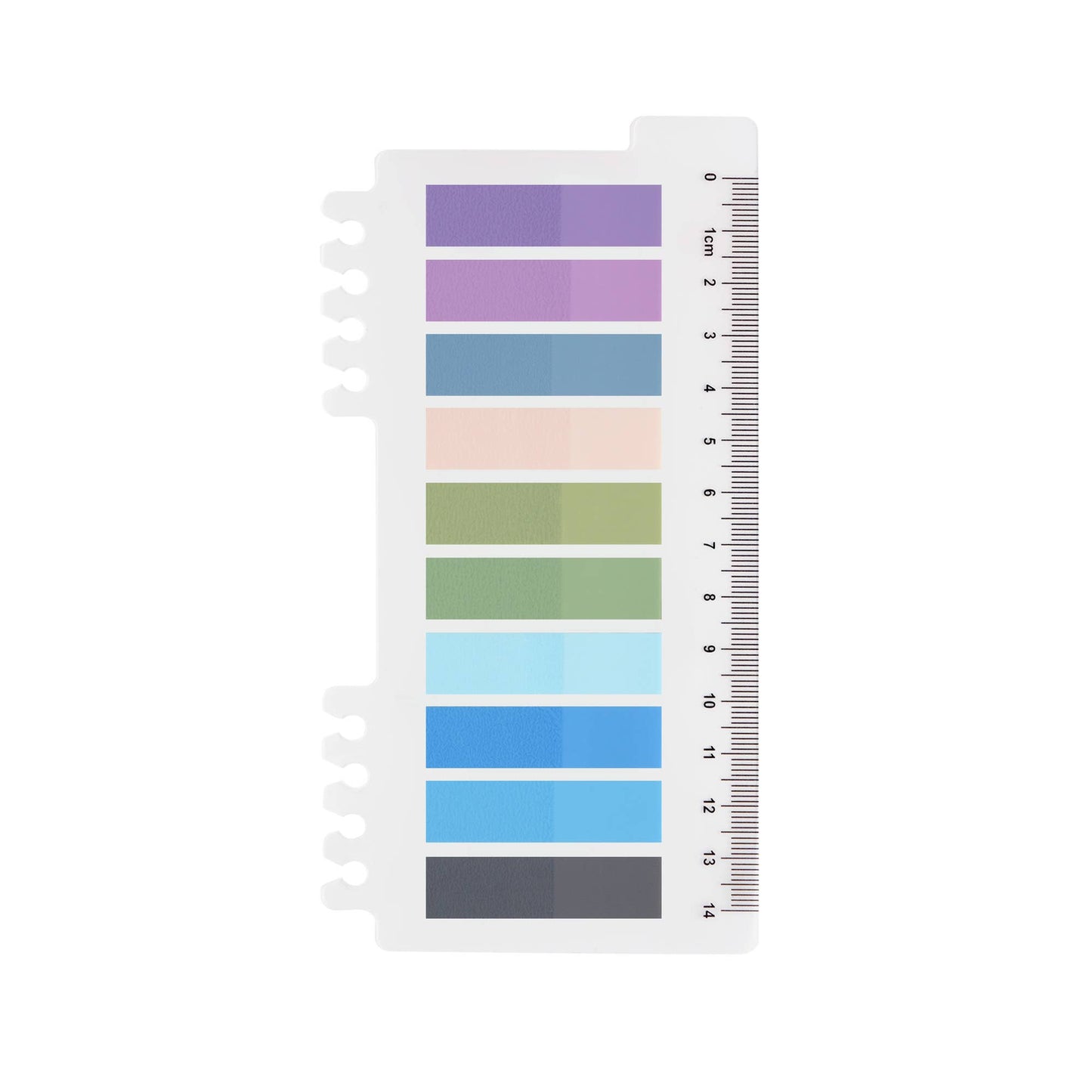 Periwinkle | Selvklebende notislapper | Gjennomskinnelige klistrelapper | Sidemarkører