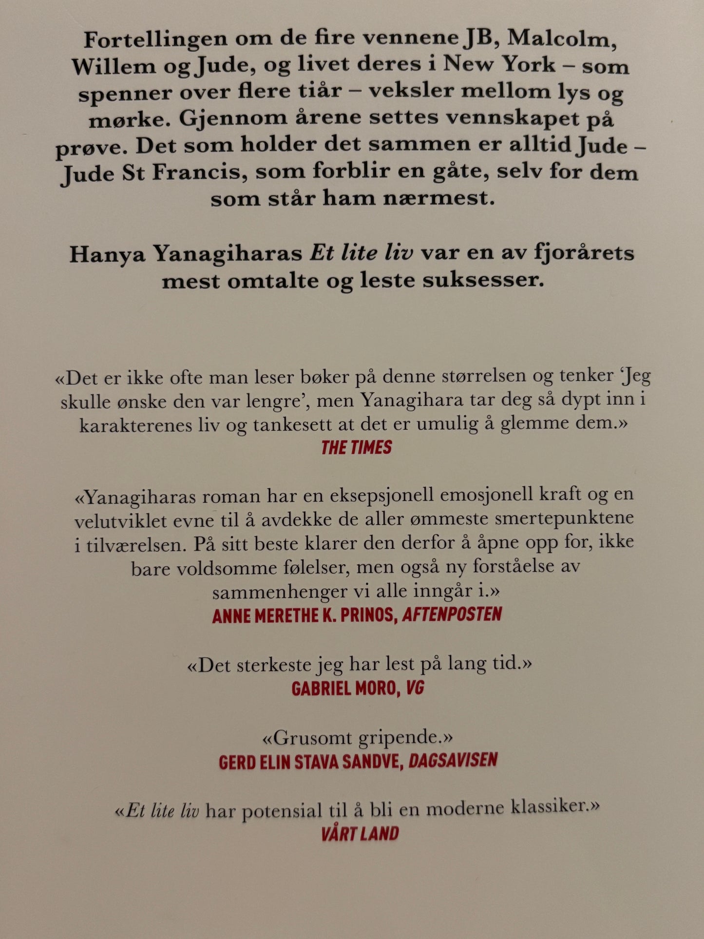 Yanagihara, Hanya: Et lite liv