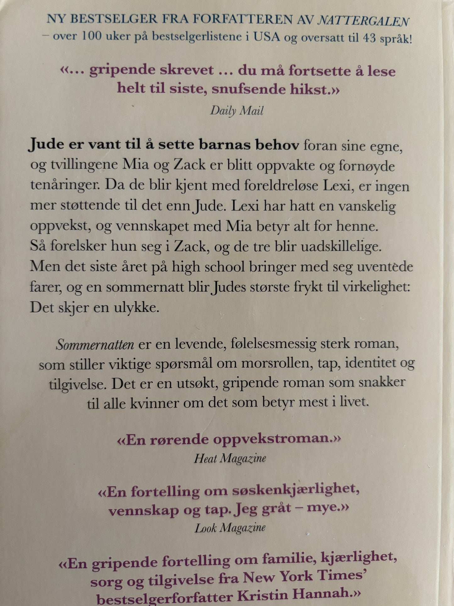 Hannah, Kristin: Sommernatten