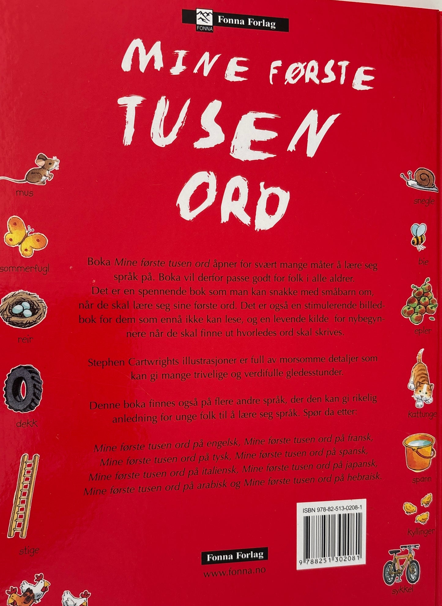 Cartwright, Steven: Mine første tusen ord