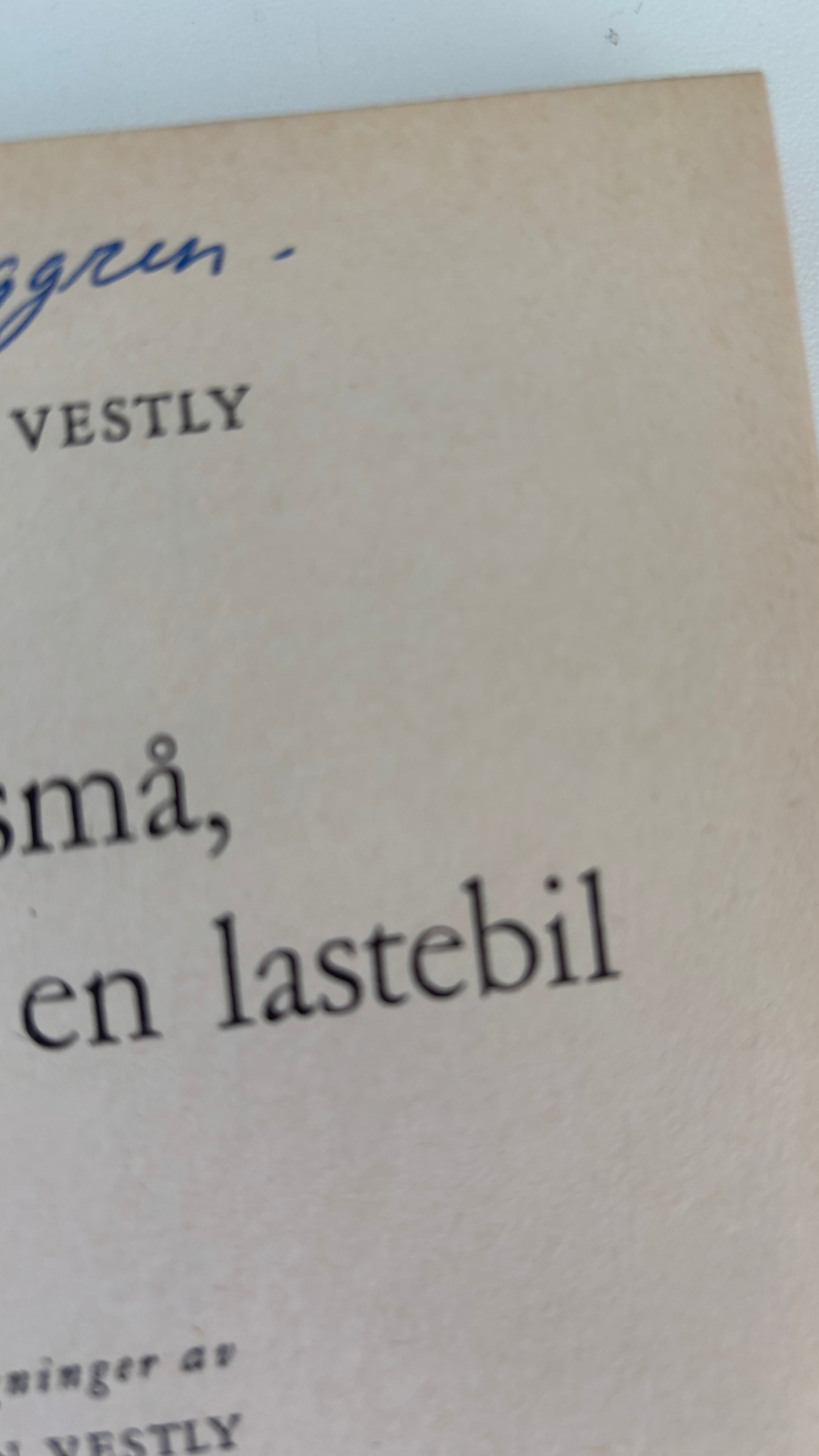 Vestly, Anne-Cath: Åtte små, to store og en lastebil