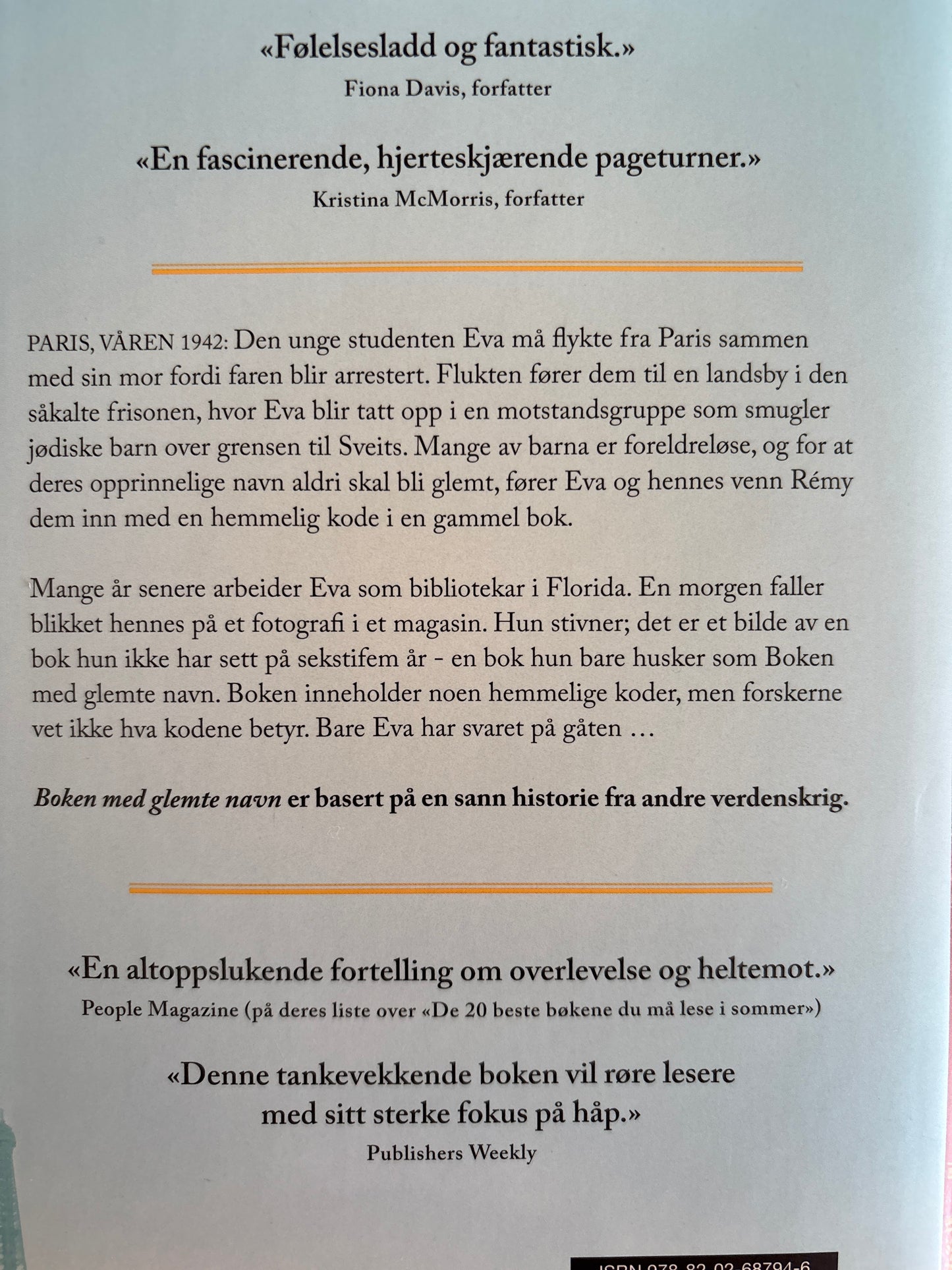 Harmel, Kristin: Boken med glemte navn