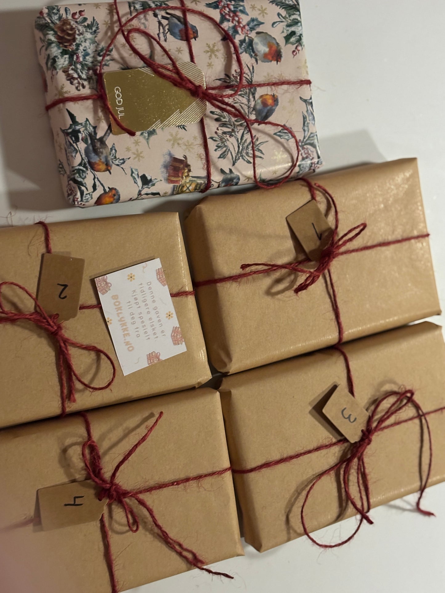 Til&fra-kort til bokgave