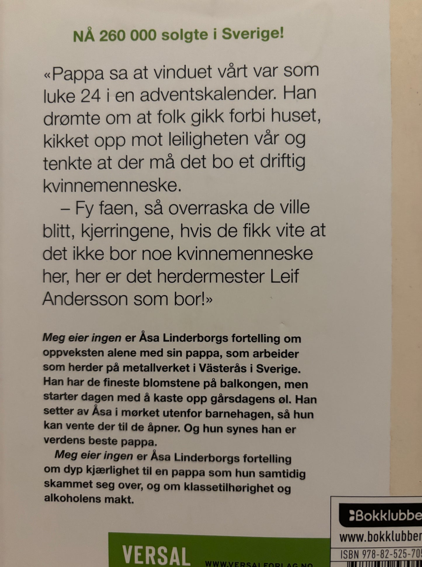 Linderborg, Åsa: Meg eier ingen
