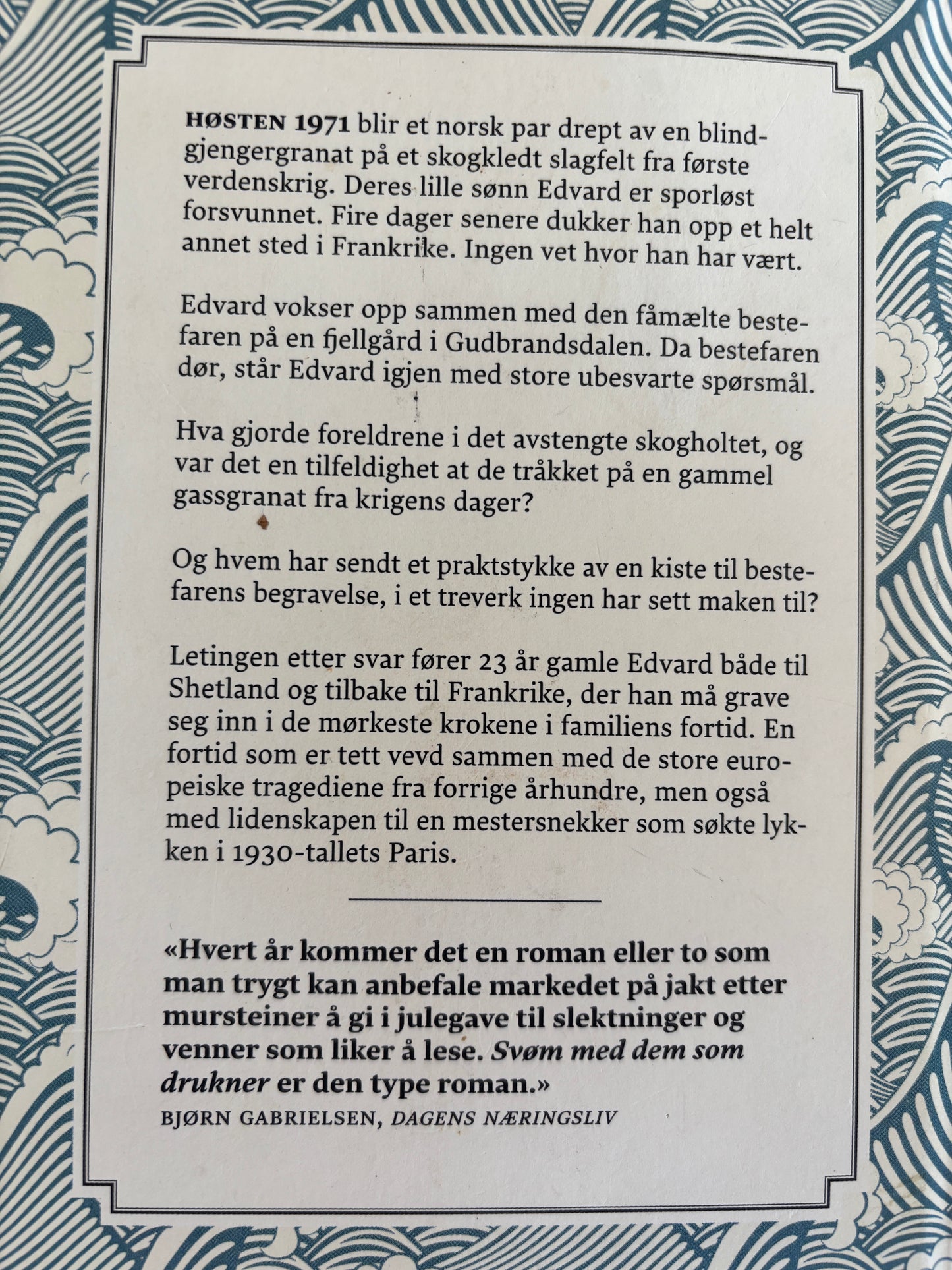 Mytting, Lars: Svøm med dem som drukner