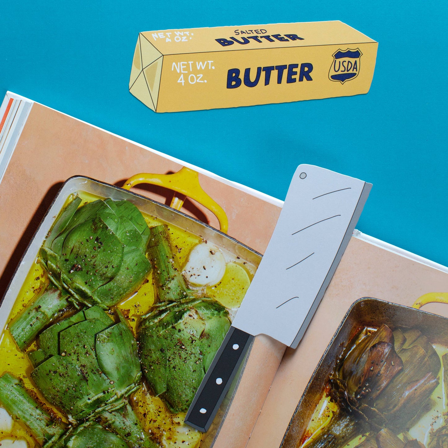 Smørpakke Bokmerke (det er die cut!)