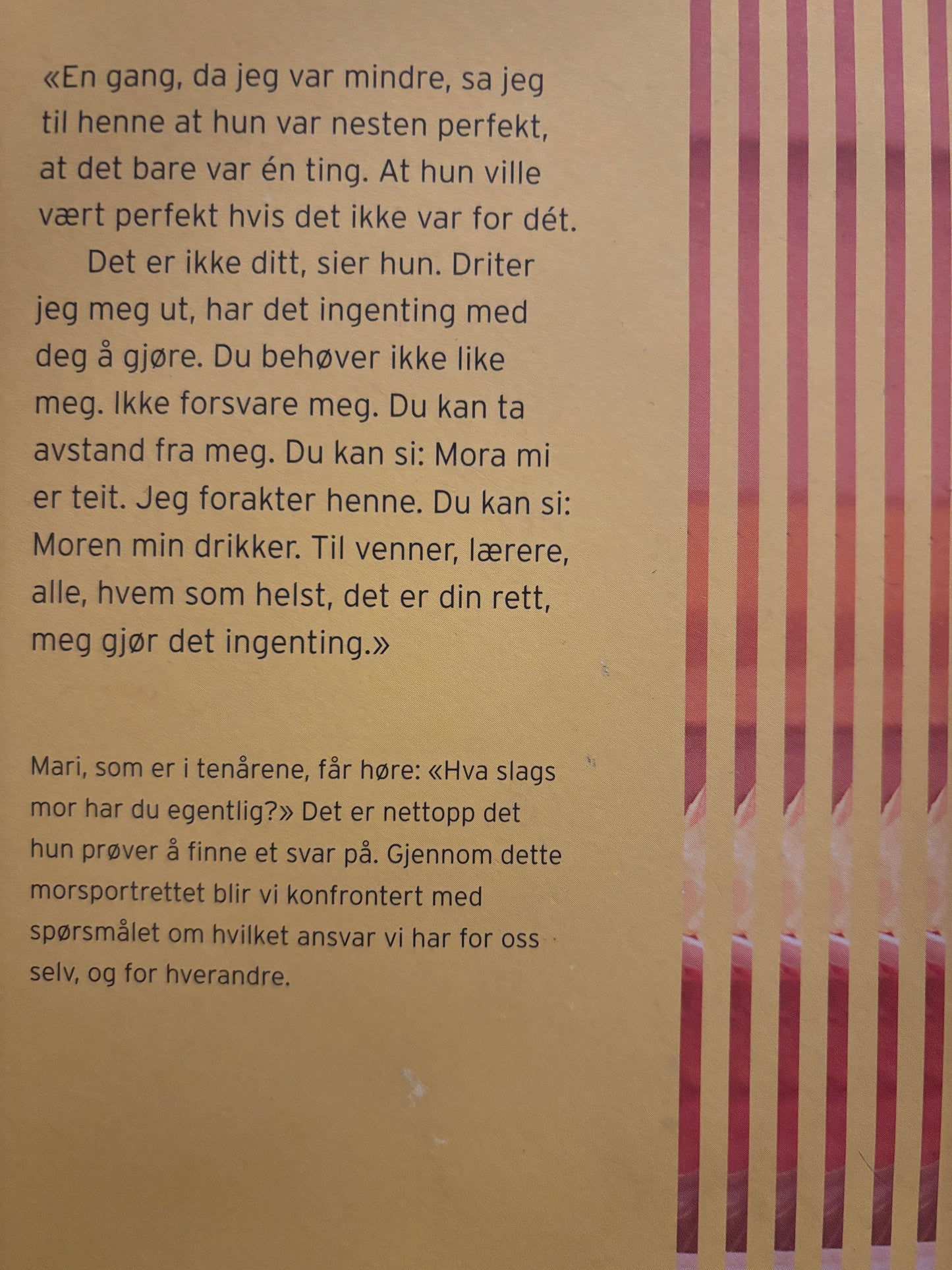 Hjorth, Vigdis: Hva er det med mor