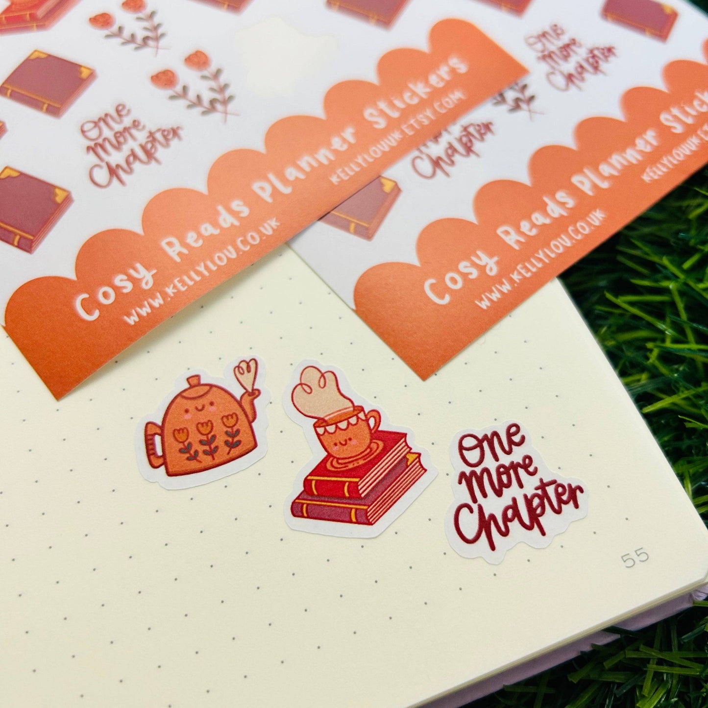 Cosy Reads Planner Sticker Sheet