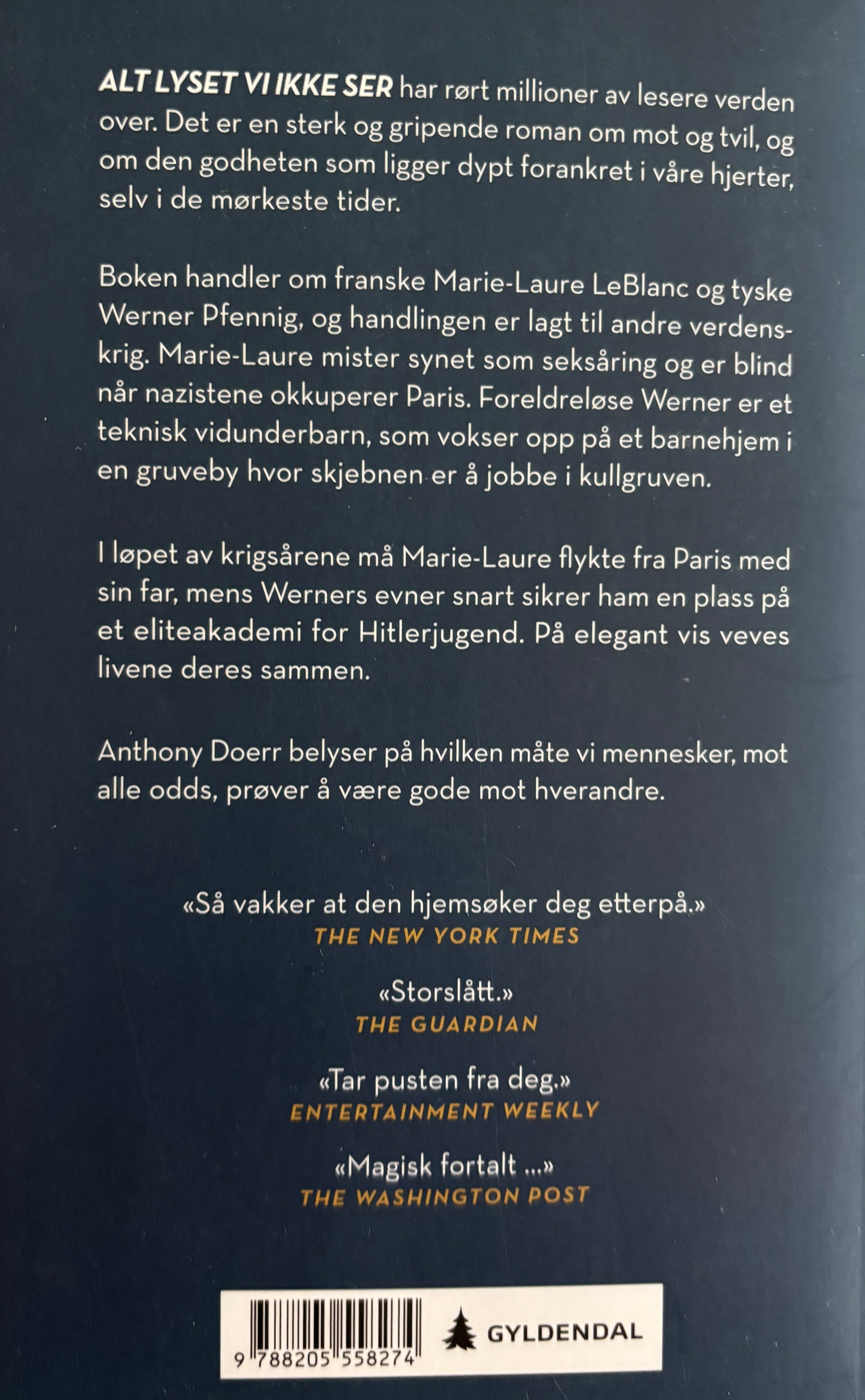 Doerr, Anthony: Alt lyset vi ikke ser