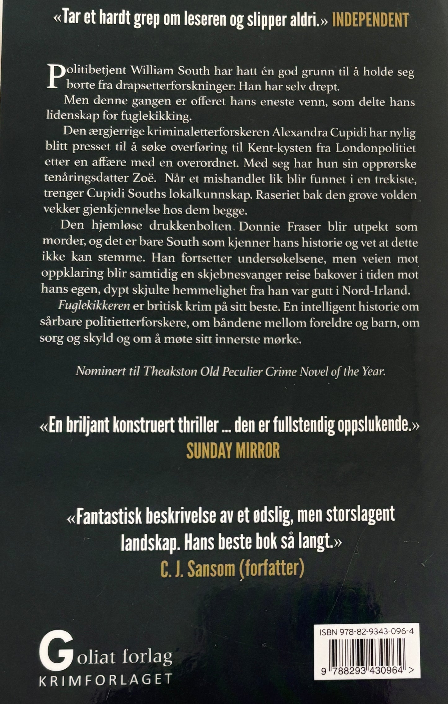 Shaw, William: Fuglekikkeren