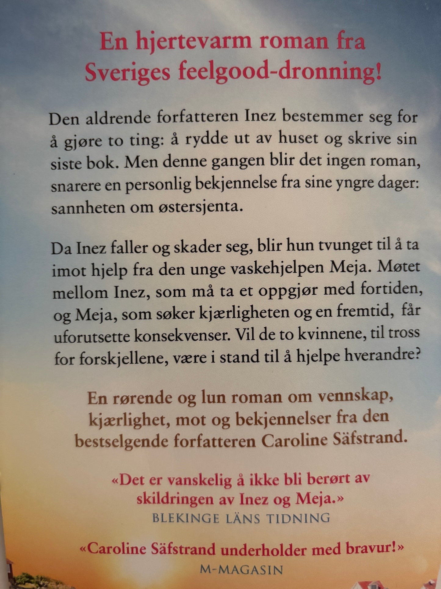 Säfstrand, Caroline: Sannheten om Østersjenta