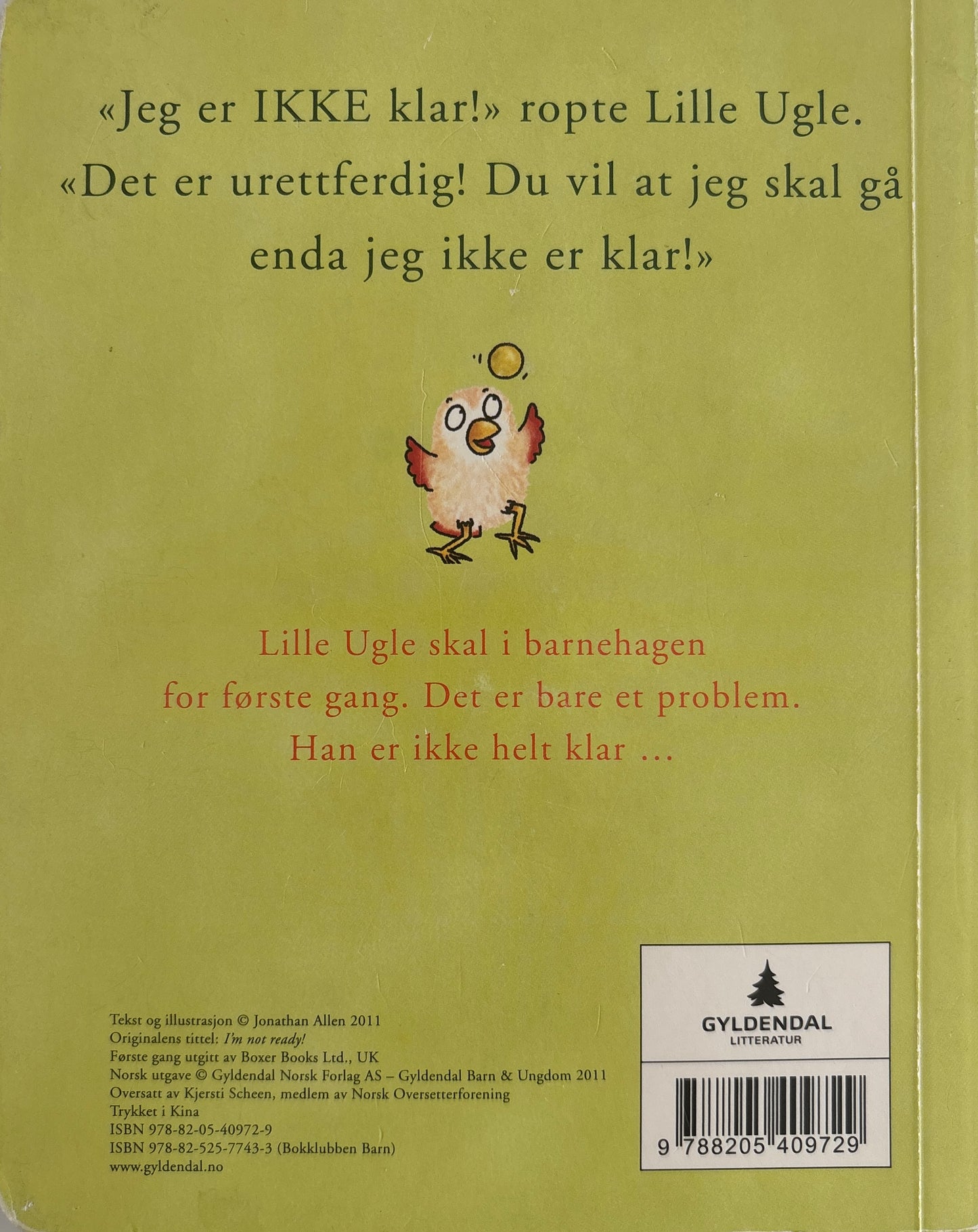 Allen, Jonathan: Jeg er ikke klar!