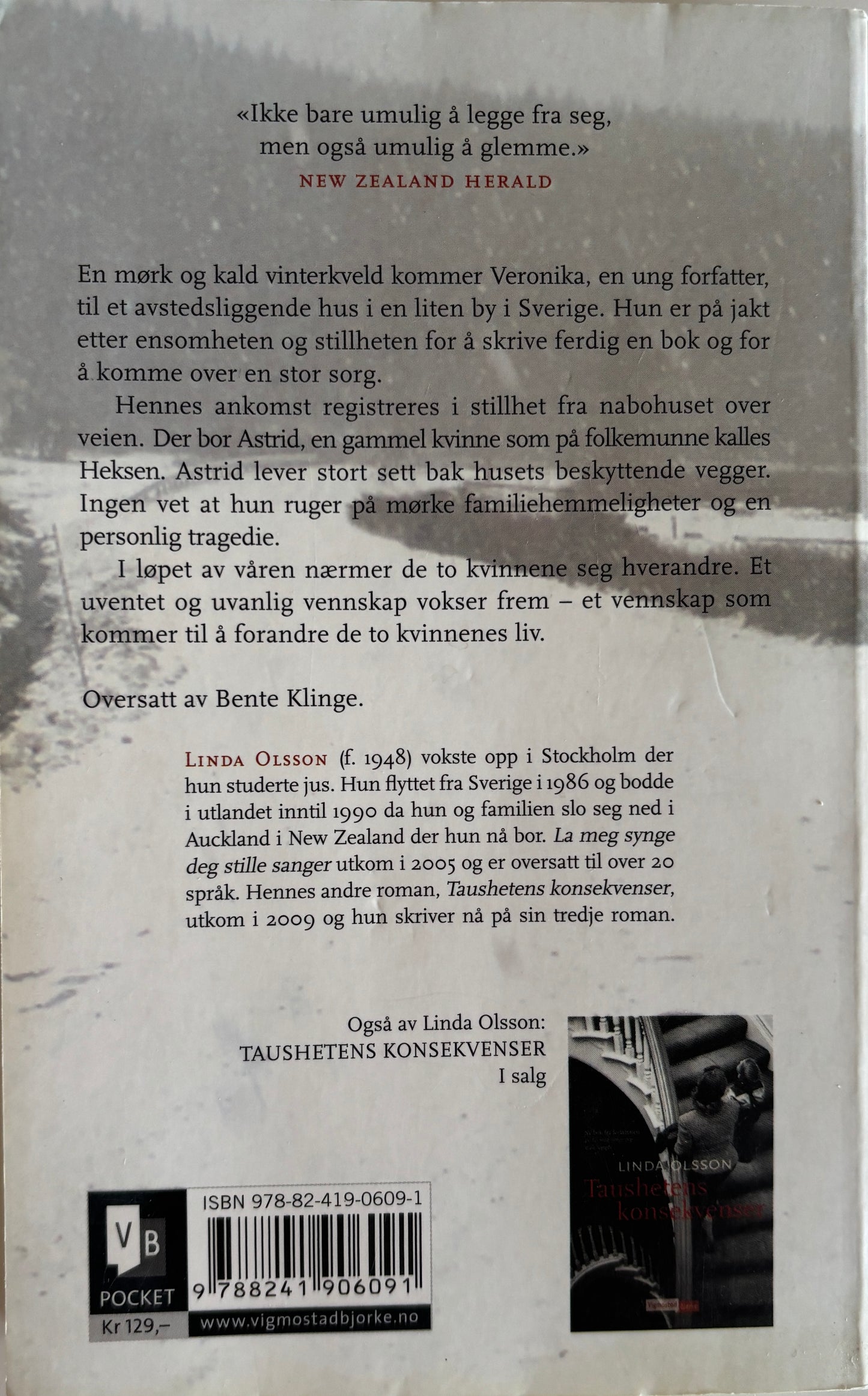 Olsson, Linda: La meg synge deg stille sanger