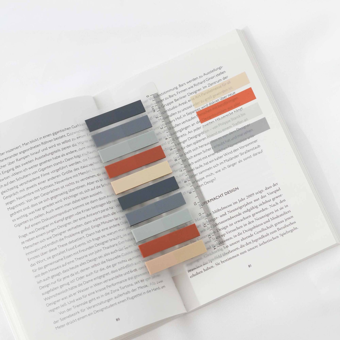 Coral Slate | adhesive strips | sticky notes | stationery