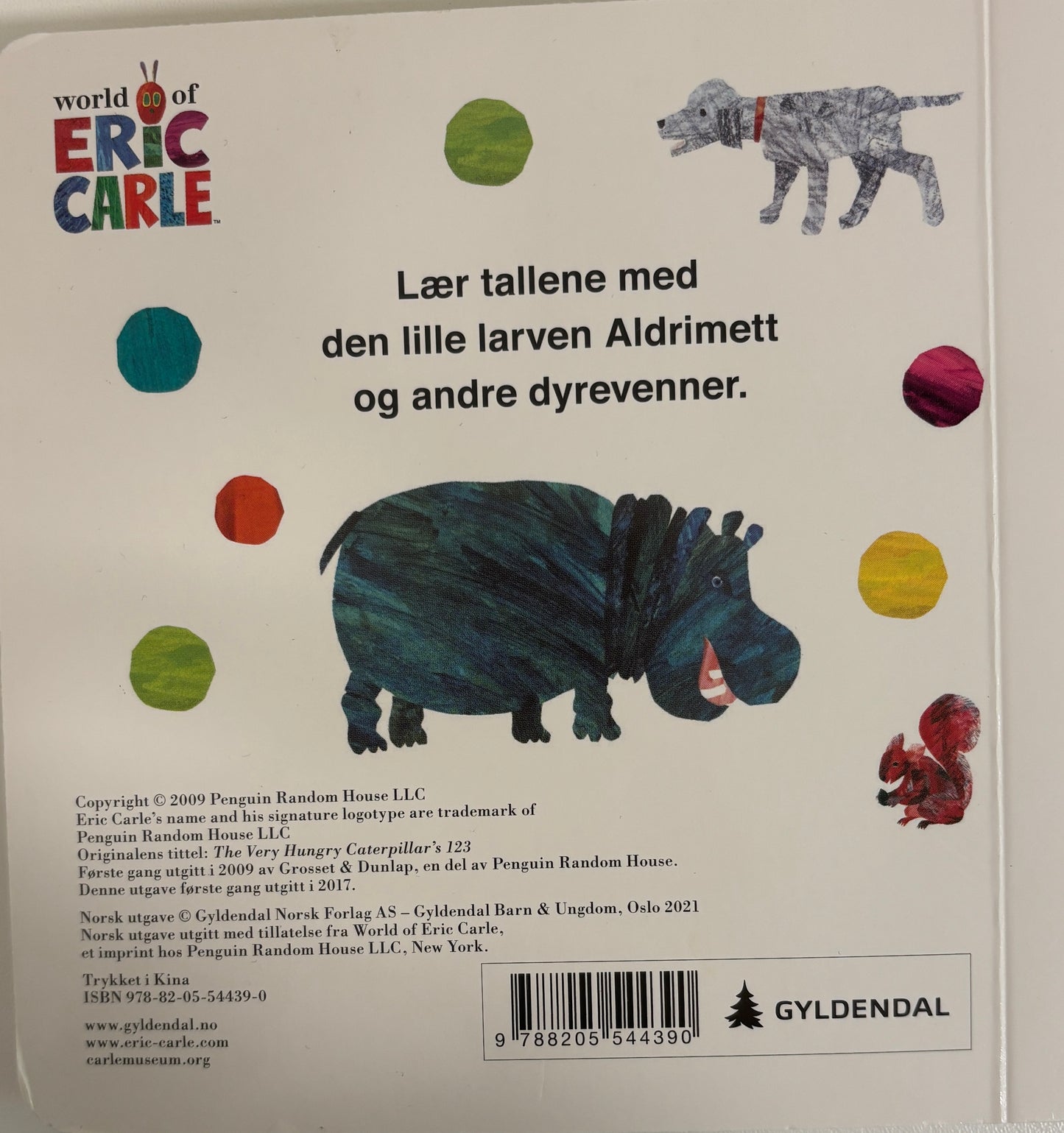 Carle, Eric: Den lille larven Aldrimetts 123