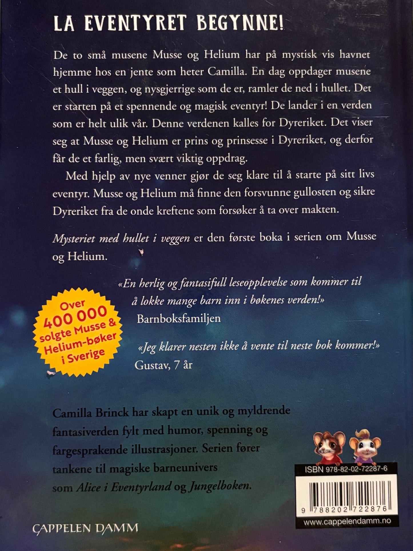 Brinck, Camilla: Musse & Helium - Mysteriet med hullet i veggen