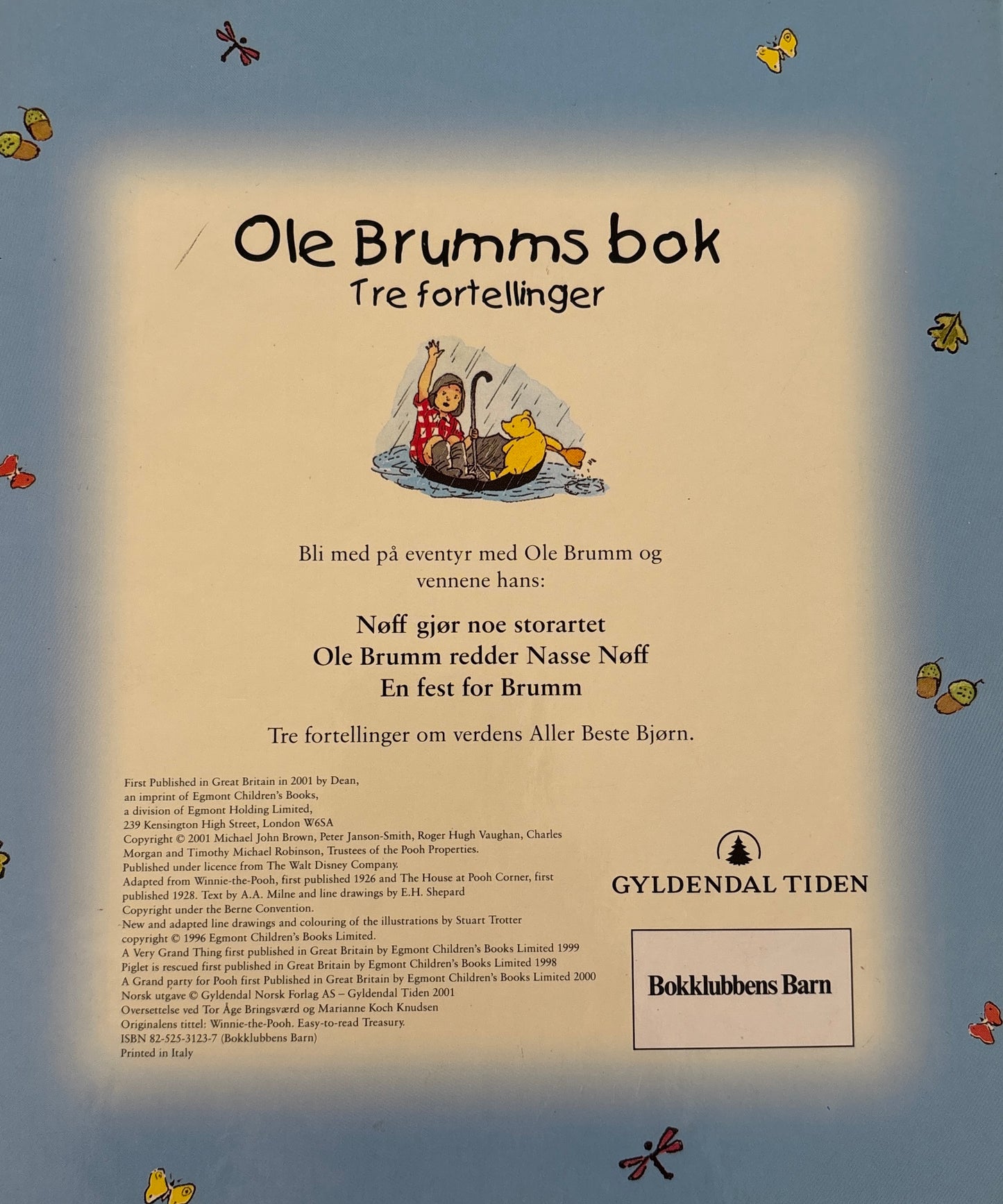 Disney: Ole Brumms bok - Tre fortellinger