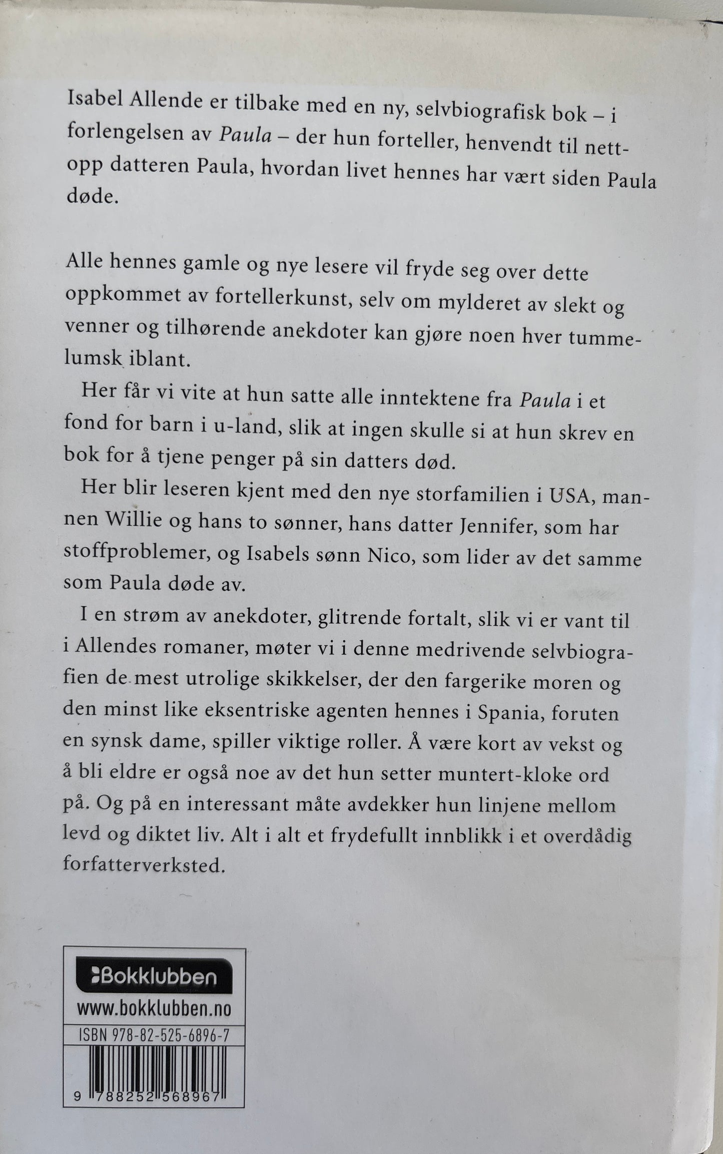 Allende, Isabel: Summen av dagene