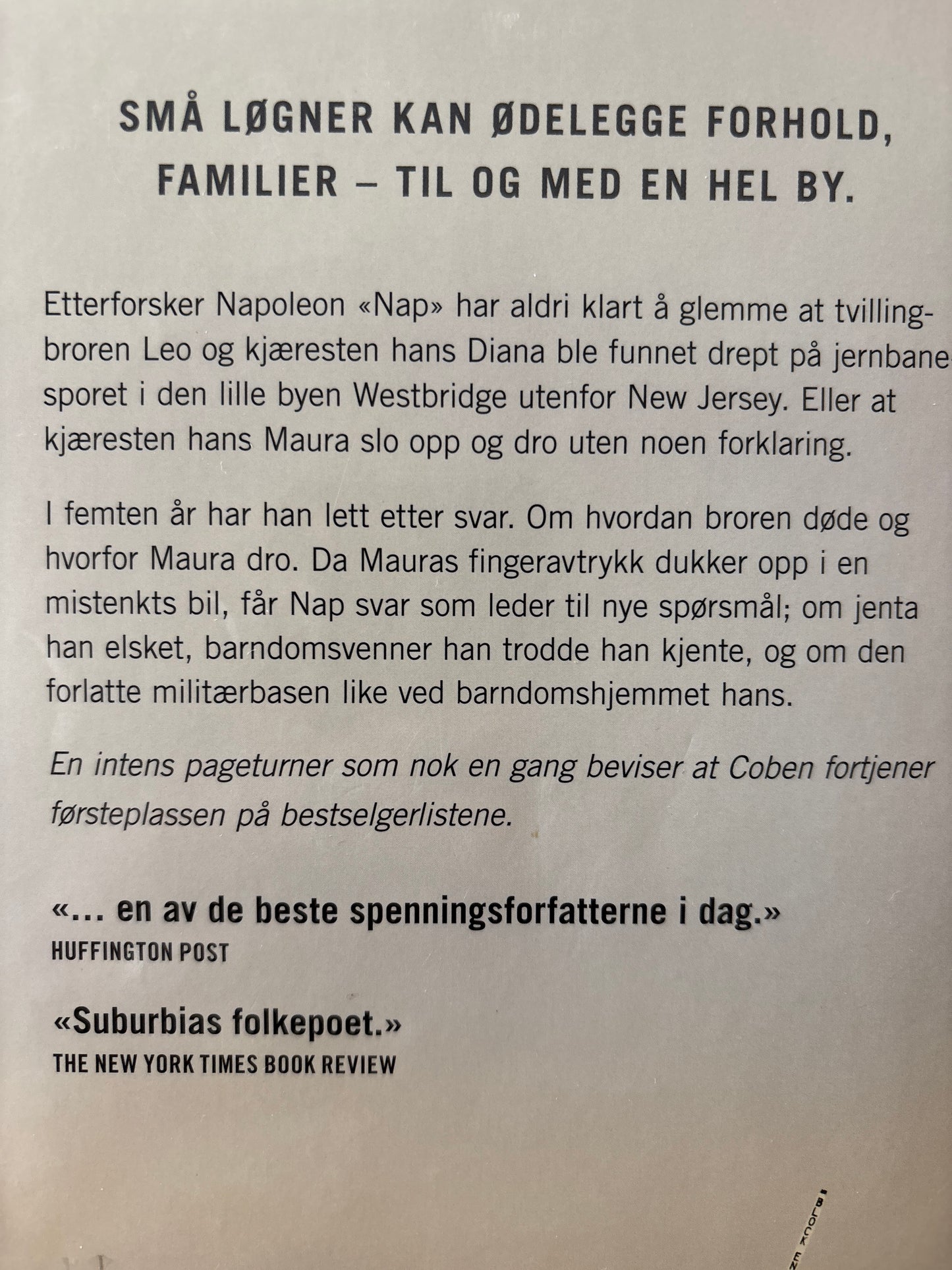 Coben, Harlan: Ikke gi slipp