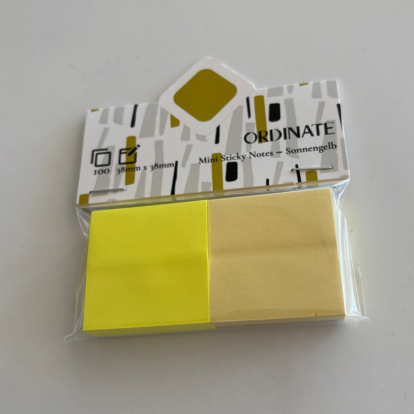 Mini sticky notes: Gul