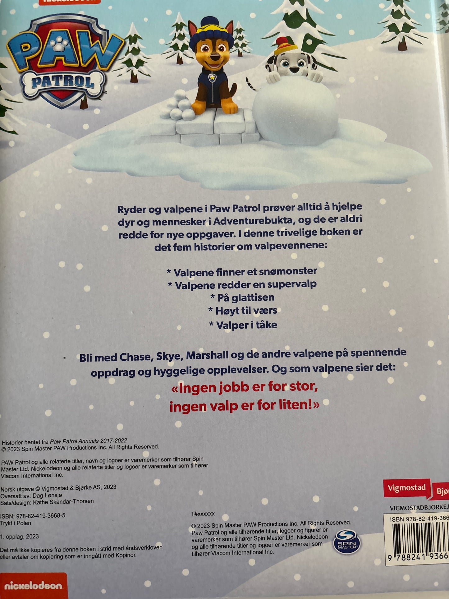 Paw patrol: Valper på glattisen