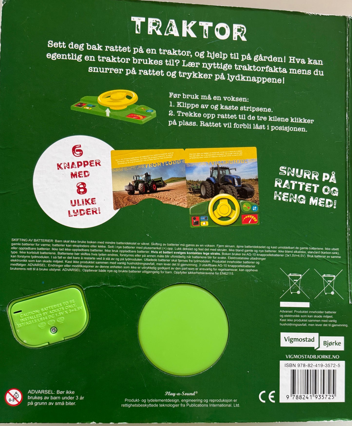 Traktor, bok med lyd