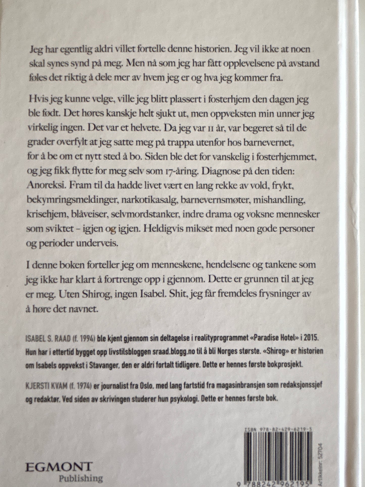 Raad, Isabel: Shirog - Jenta jeg en gang var