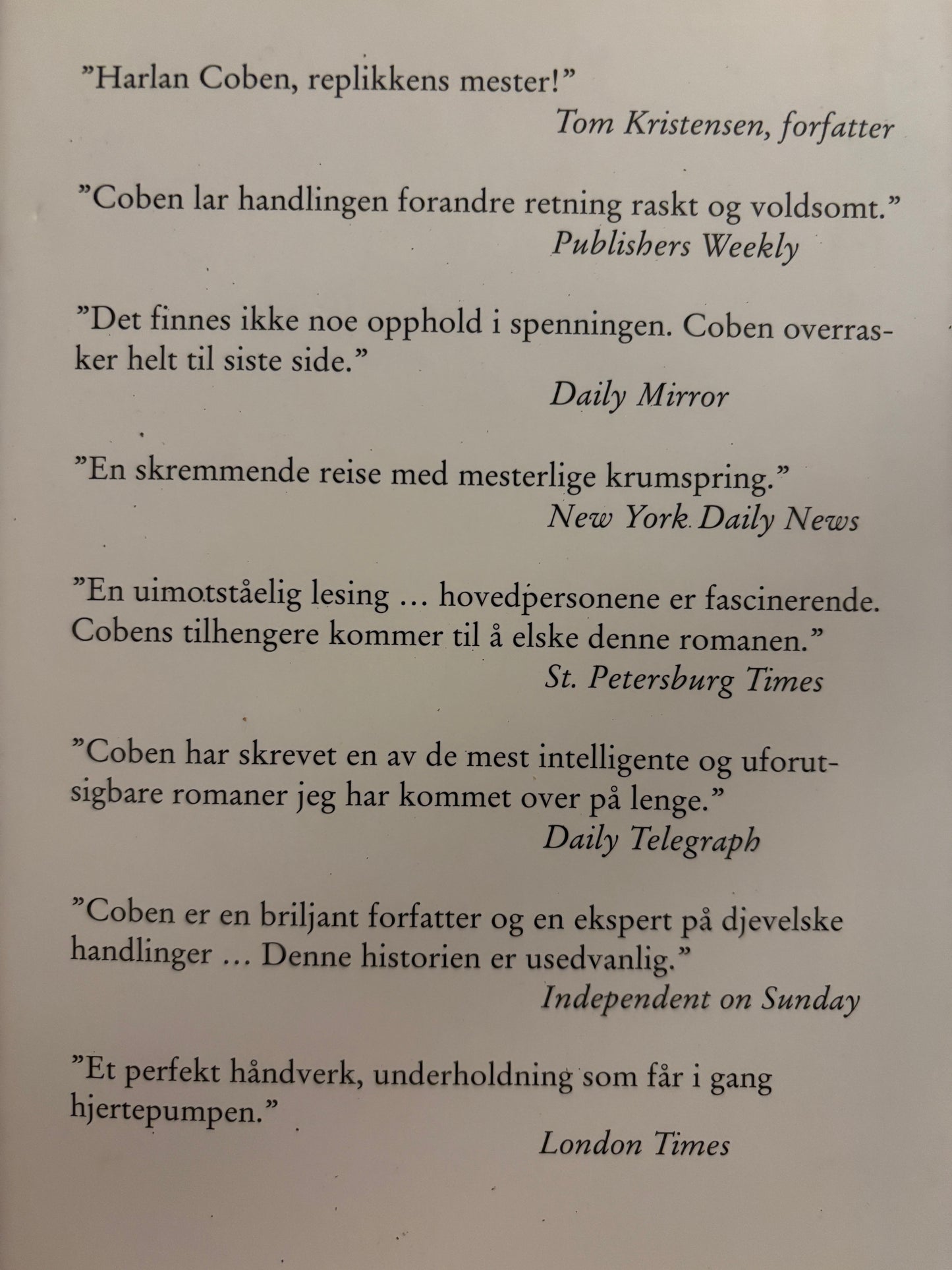 Coben, Harlan: Borte for alltid