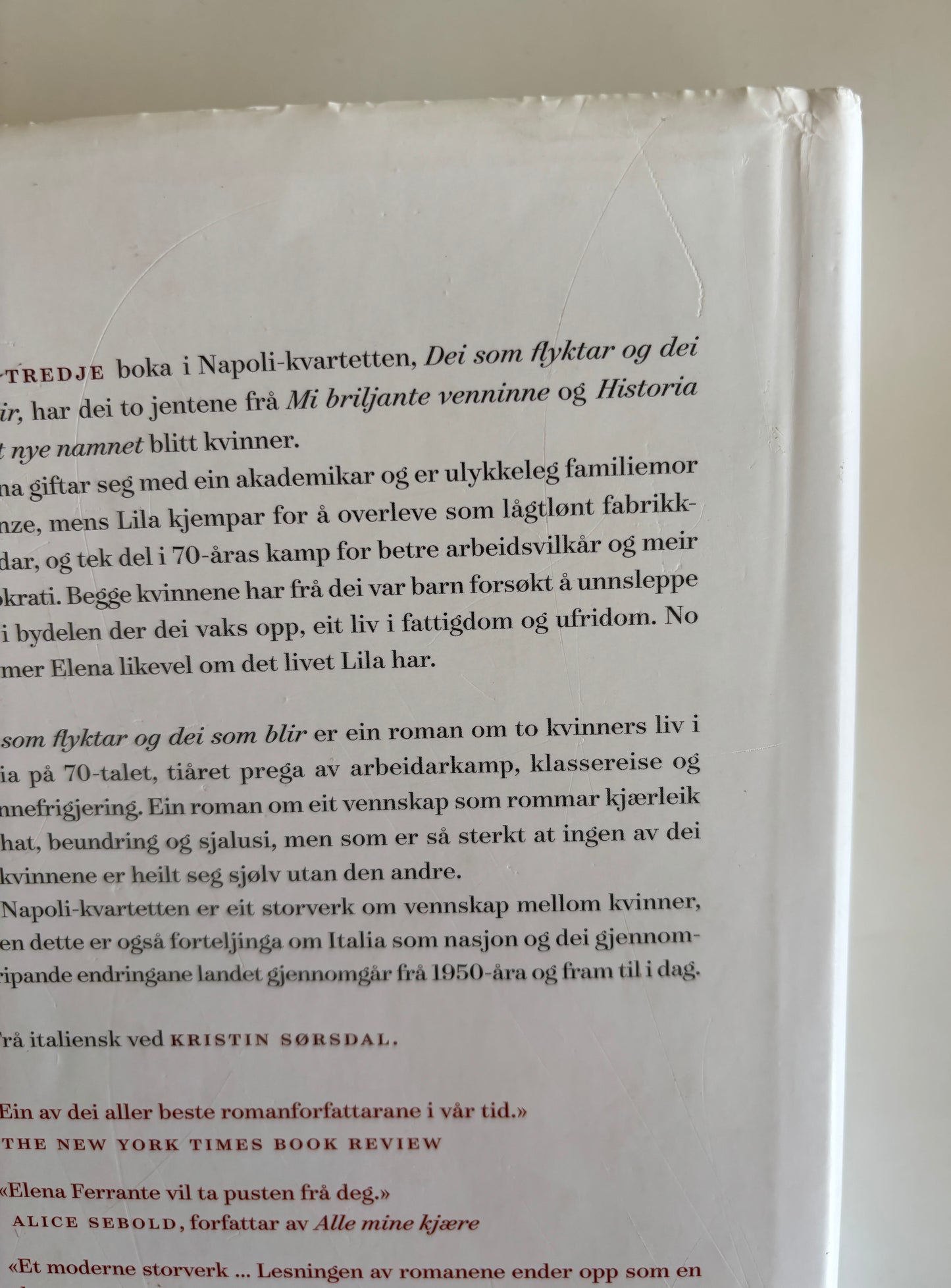 Ferrante, Elena: Dei som flyktar og dei som blir