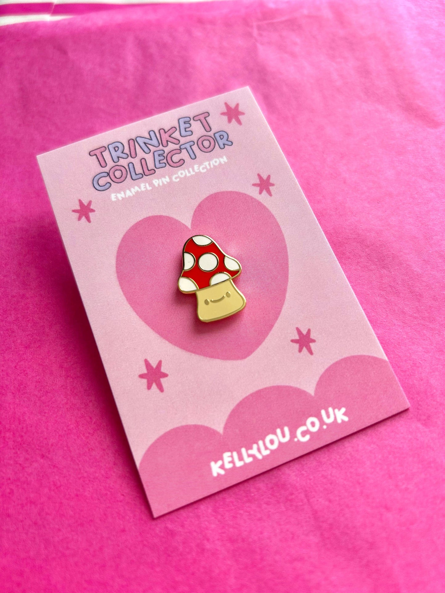 Toadstool Cutie - Mini Enamel Pin