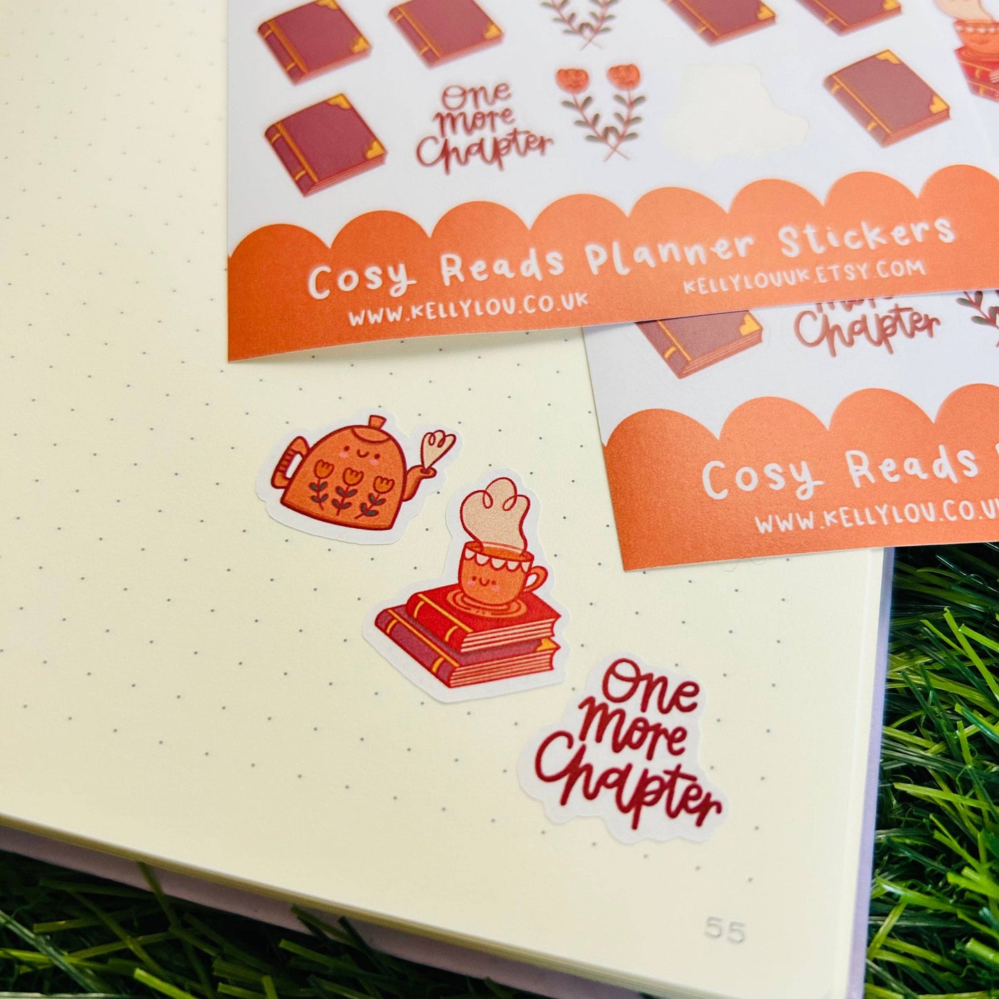 Cosy Reads Planner Sticker Sheet