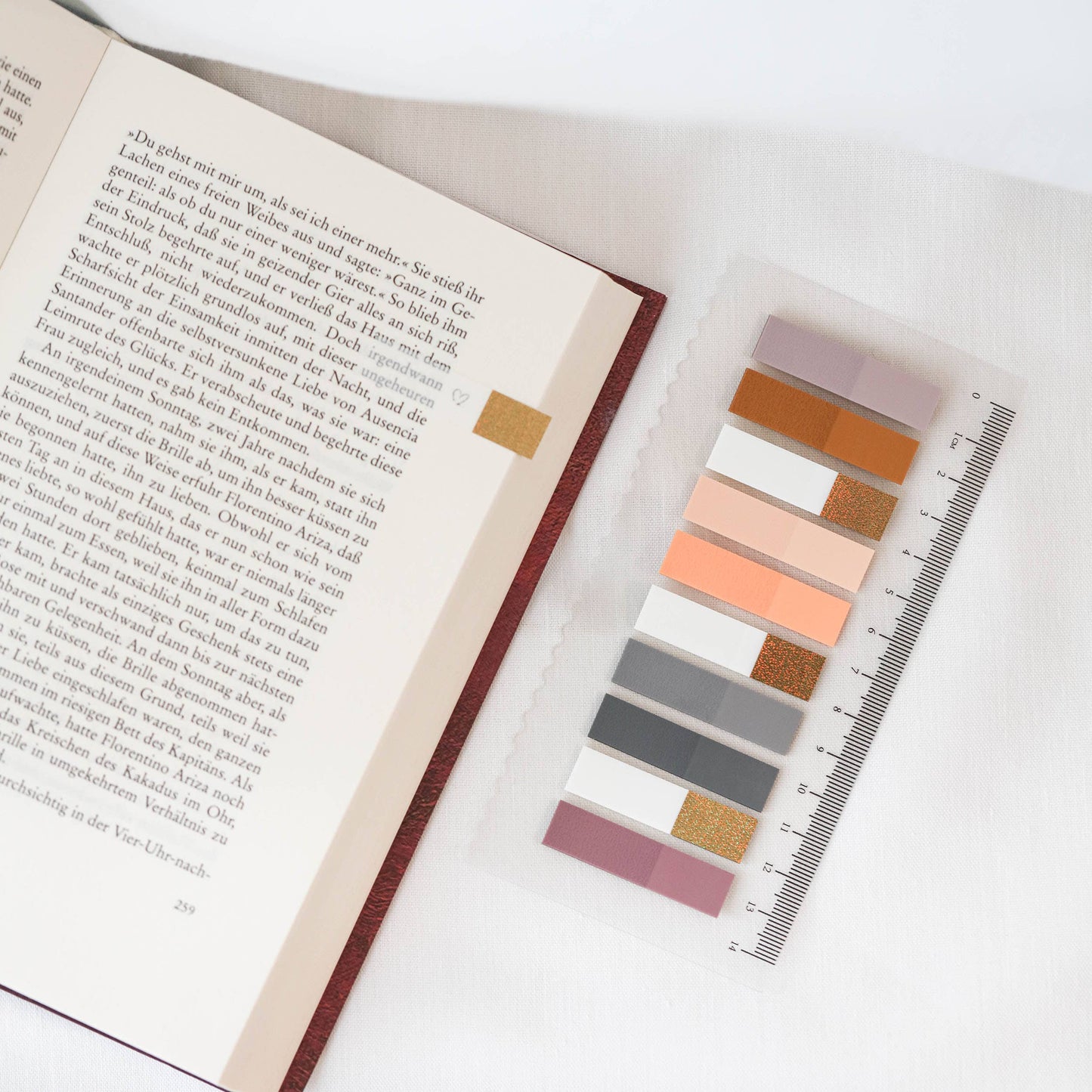 Golden Autumn Glow Sidemarkører | Selvklebende notislapper | Klistrelapper