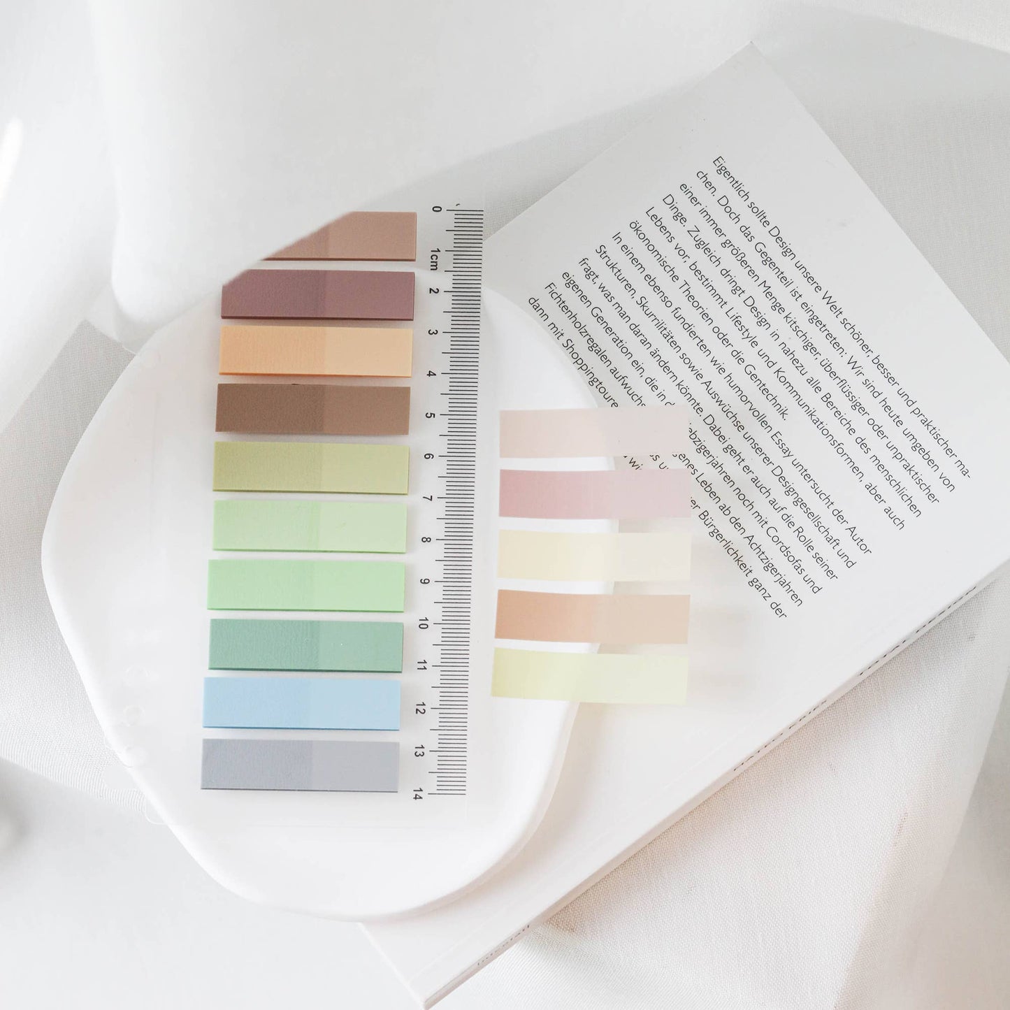 Meadow Mist Index Gjennomskinnelige selvklebende notislapper | Sidemarkører | Klistrelapper