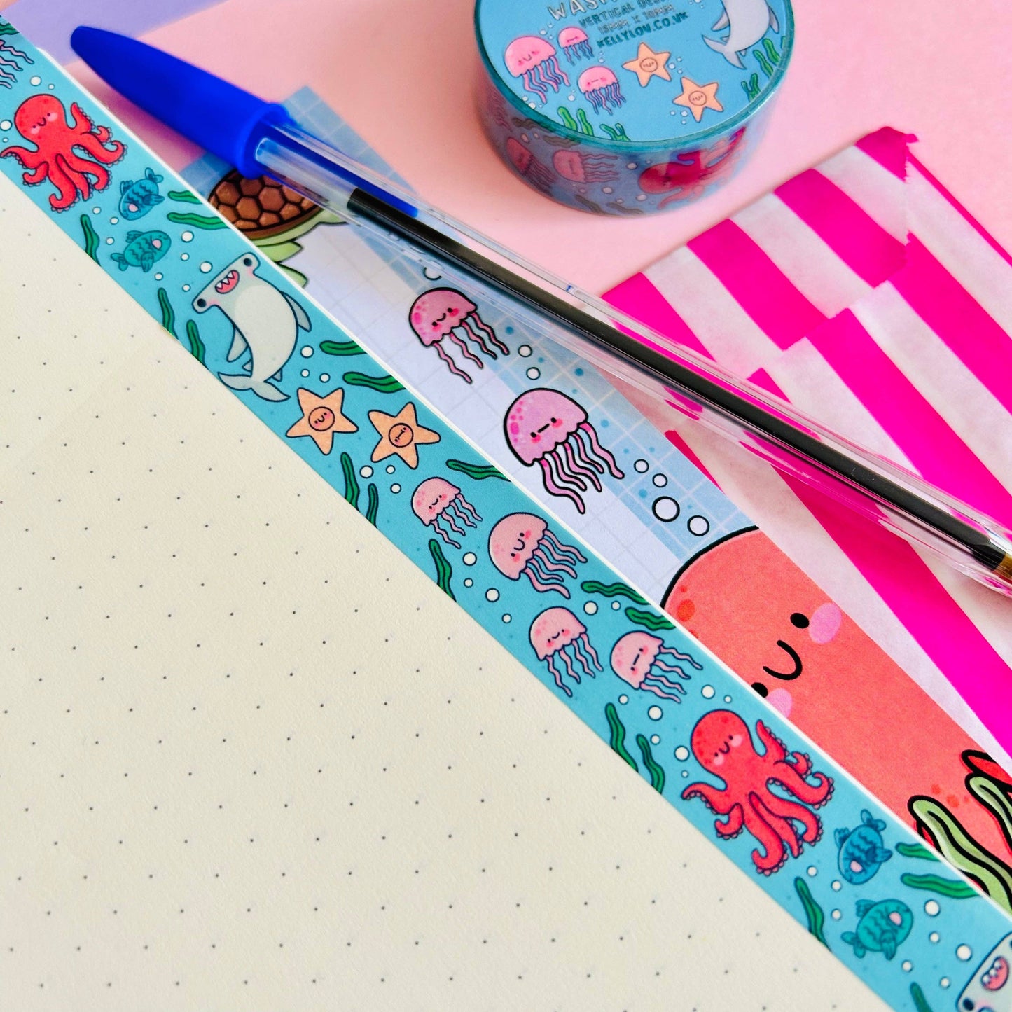 Under The Sea - Vertical Washi Tape