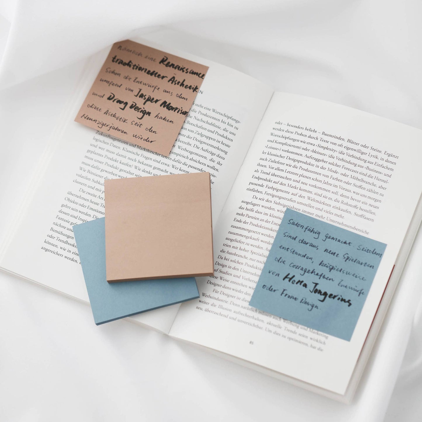 Vintage Brown Sticky Notes 75mm x 75mm /100 ark per blokk