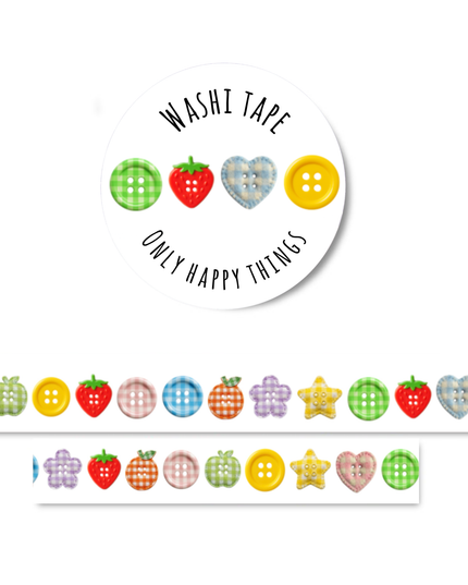 Washi Tape | Colorful Buttons