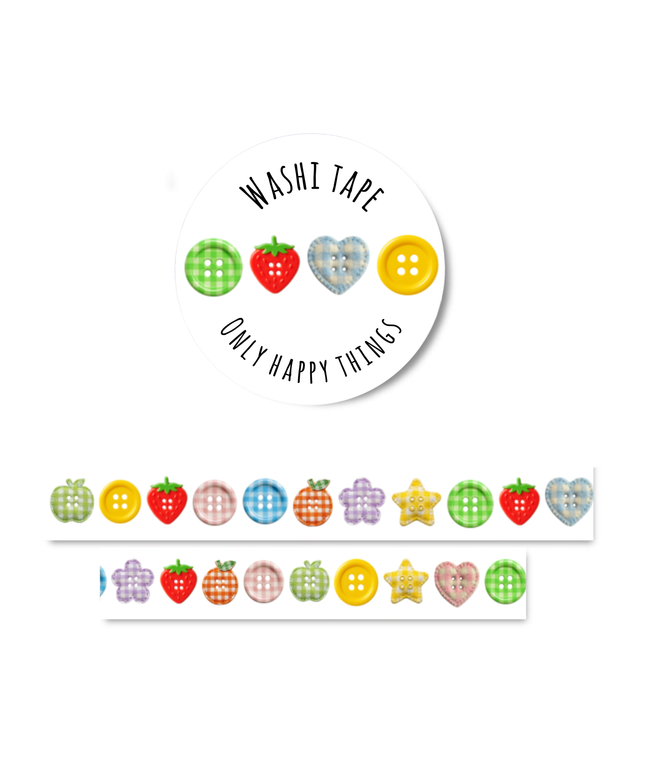 Washi Tape | Colorful Buttons