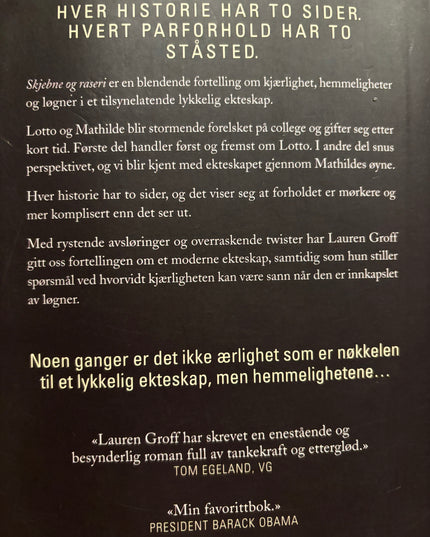 Groff, Lauren: Skjebne og raseri