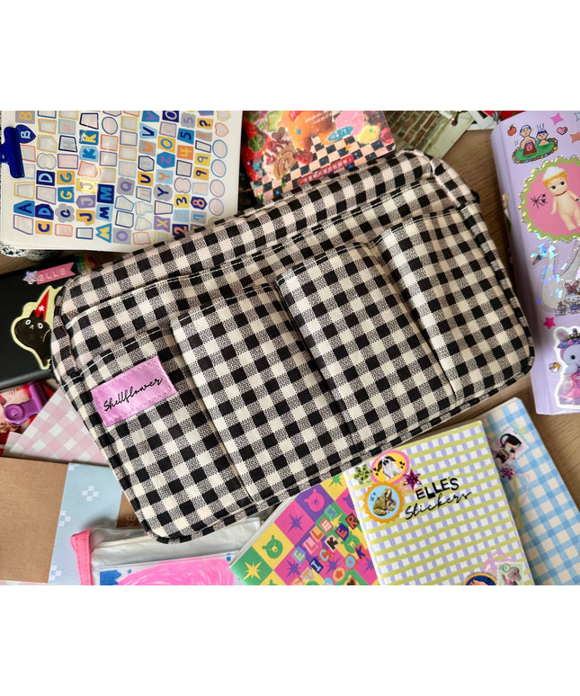 Gingham Journal Pouch | Journaling Veske