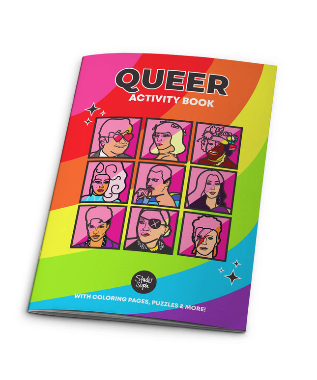 Queer LGBTQ+ Activity Coloring Book