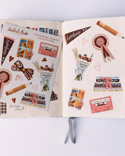 Vinyl Klistremerkeark | Illustrated Favourite Things