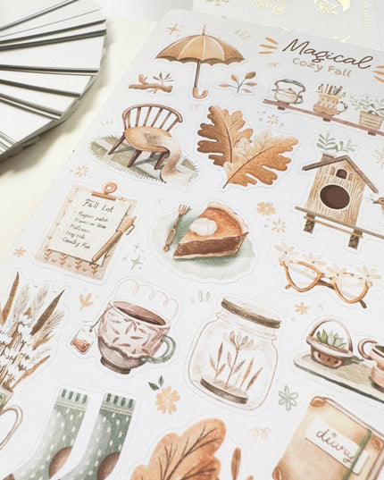 Klistremerkeark | Magical Cozy Fall