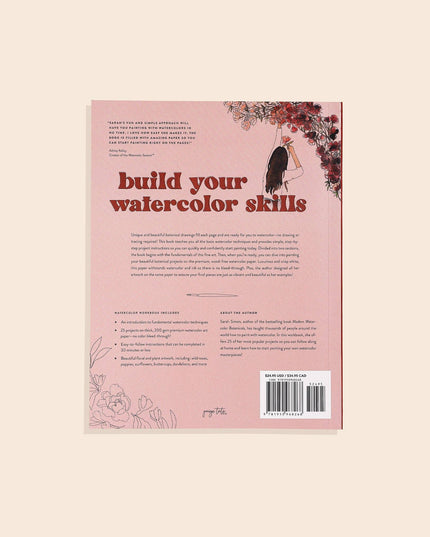 Watercolor Workbook: 30-Minute Beginner Projects | Akvarell Malebok for Voksne