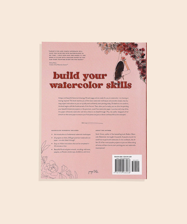 Watercolor Workbook: 30-Minute Beginner Projects | Akvarell Malebok for Voksne