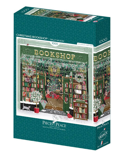 Puslespill | 1000 Brikker | Christmas Bookshop | Firkantet Puslespill