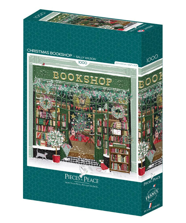 Puslespill | 1000 Brikker | Christmas Bookshop | Firkantet Puslespill