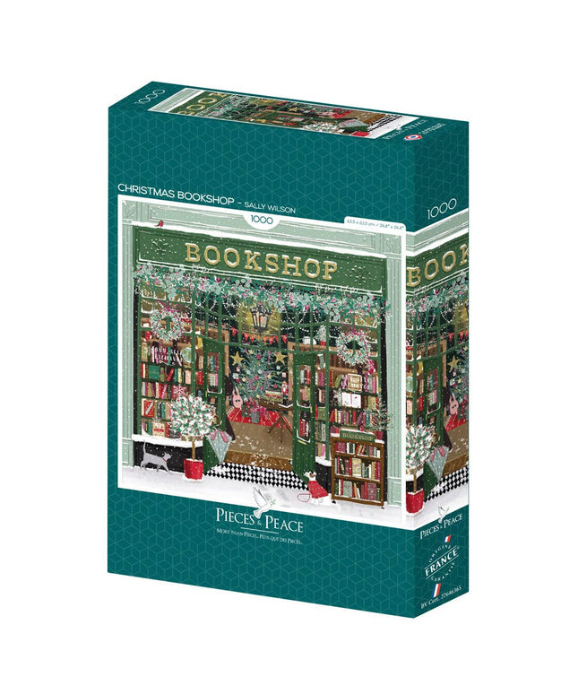 Puslespill | 1000 Brikker | Christmas Bookshop | Firkantet Puslespill